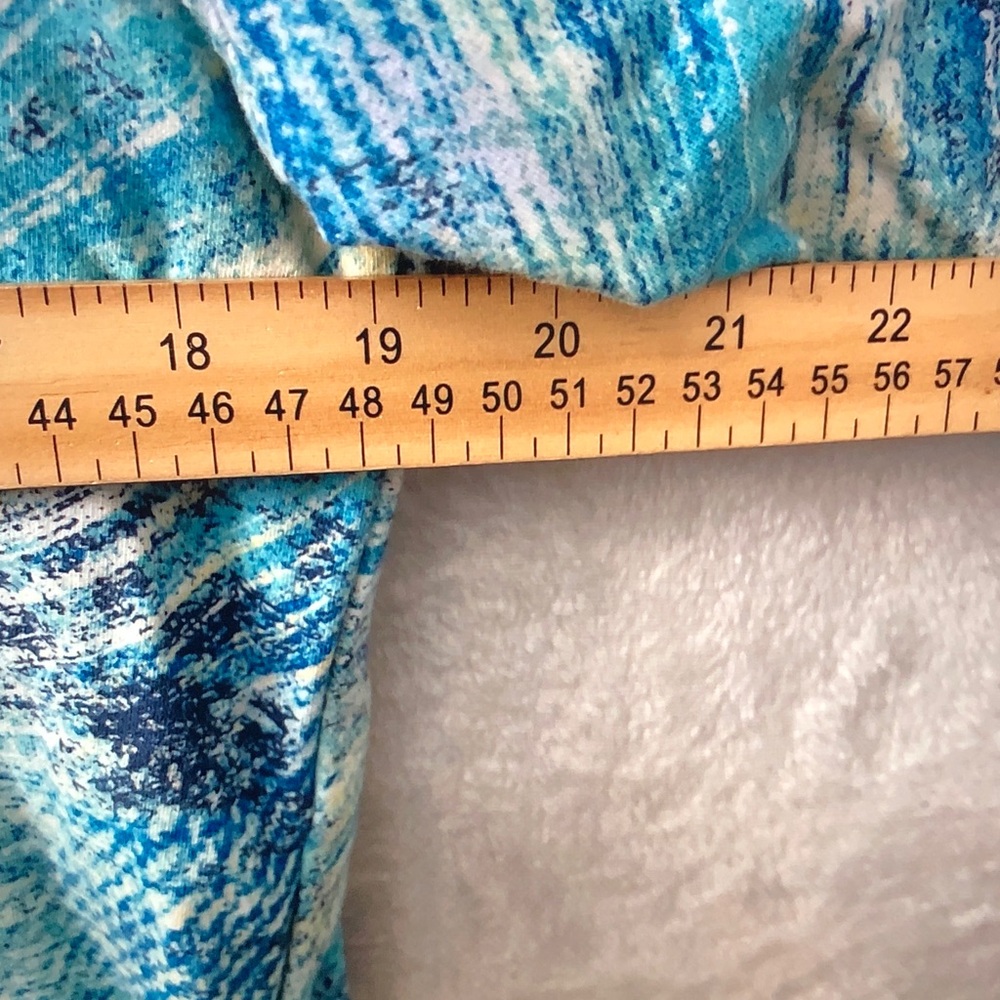 Onque Casuals Teal Multi Cowl Neck Tunic - Picture 5 of 7